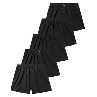 H.I.S Herren Weiter Boxer Baumwoll-Mix, Weich, elastisch & formstabil, Komfortbund, Weiter Schnitt mit Eingriff & Knopfleiste H.I.S Herren Weiter Boxer Baumwoll-Mix, Weich, elastisch & formstabil, Komfortbund, Weiter Schnitt mit Eingriff & Knopfleiste