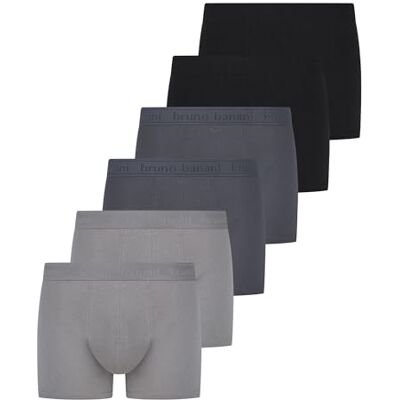 bruno banani Boxershorts Herren Challenge aus Baumwolle 6er Pack Extra weiche Baumwolle, ohne Gesäßnaht, Memory-Effekt für dauerhafte Passform, atmungsaktiv im 6er Set, ohne Eingriff bruno banani Boxershorts Herren Challenge aus Baumwolle 6er Pack Extra weiche Baumwolle, ohne Gesäßnaht, Memory-Effekt für dauerhafte Passform, atmungsaktiv im 6er Set, ohne Eingriff