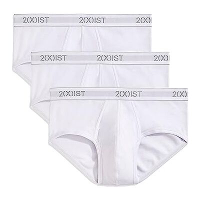 2(X)IST )IST)ist)IST Herren Essential Cotton Contour Pouch Slip 3er Pack, reinweß, X-Large 2(X)IST )IST)ist)IST Herren Essential Cotton Contour Pouch Slip 3er Pack, reinweß, X-Large