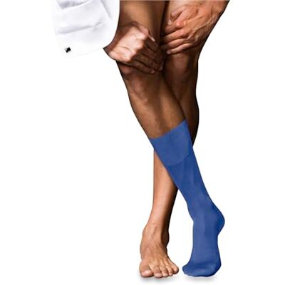 FALKE Herren Socken No. 9 M So Pure Fil d´Écosse Baumwolle einfarbig 1 Paar, Blau Cobalt 6712, 45-46 FALKE Herren Socken No. 9 M So Pure Fil d´Écosse Baumwolle einfarbig 1 Paar, Blau Cobalt 6712, 45-46