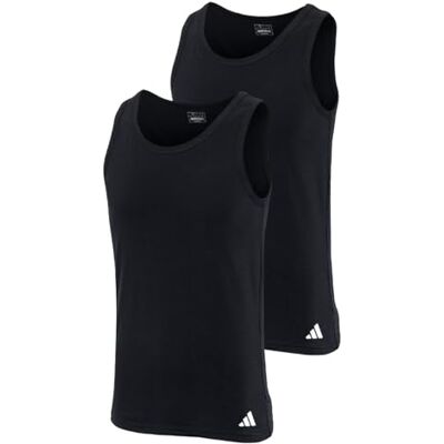 Adidas Herren Unterwäsche Tank Top (2PK) Active Flex Cotton Adidas Herren Unterwäsche Tank Top (2PK) Active Flex Cotton