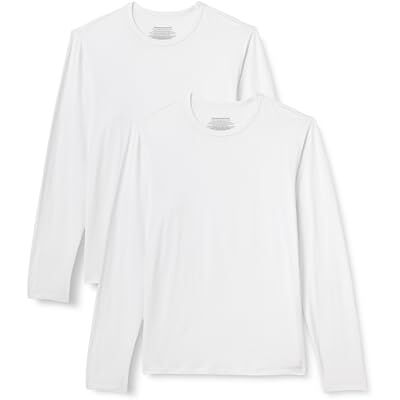 Amazon Herren-Unterhemd aus superweichem Modal, langärmelig, Weiß, Größe XL Amazon Herren-Unterhemd aus superweichem Modal, langärmelig, Weiß, Größe XL