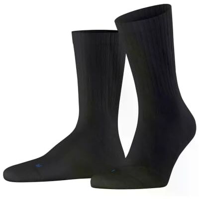 FALKE Unisex Socken Run Rib Crew U So Baumwolle Funktionsmaterial einfarbig 1 Paar, Schwarz Black 3000, 44-45 FALKE Unisex Socken Run Rib Crew U So Baumwolle Funktionsmaterial einfarbig 1 Paar, Schwarz Black 3000, 44-45