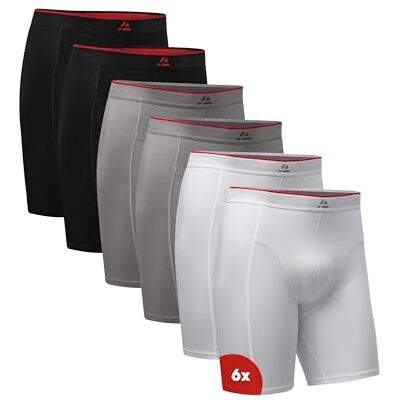 DANISH ENDURANCE Bambus Boxershorts Herren mit langem Bein, 3er & 6er Pack Bambus Boxershorts mit langem Bein, Geruchshemmend & Scheuerfrei für Alltag, Training & Reisen DANISH ENDURANCE Bambus Boxershorts Herren mit langem Bein, 3er & 6er Pack Bambus Boxershorts mit langem Bein, Geruchshemmend & Scheuerfrei für Alltag, Training & Reisen