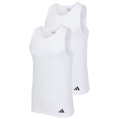 Adidas Herren Unterwäsche Ergonomic Tank Top (2PK) Active Flex Cotton Ergonomic Adidas Herren Unterwäsche Ergonomic Tank Top (2PK) Active Flex Cotton Ergonomic