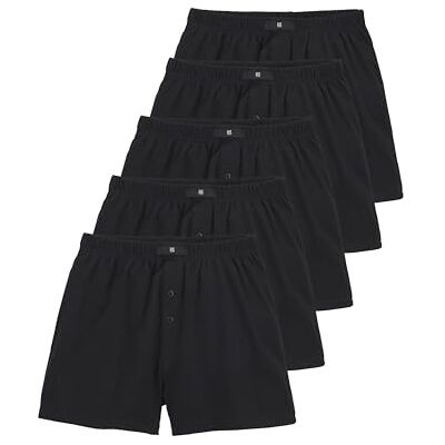 H.I.S Herren Weiter Boxer Baumwoll-Mix, Weich, elastisch & formstabil, Komfortbund, Weiter Schnitt mit Eingriff & Knopfleiste H.I.S Herren Weiter Boxer Baumwoll-Mix, Weich, elastisch & formstabil, Komfortbund, Weiter Schnitt mit Eingriff & Knopfleiste