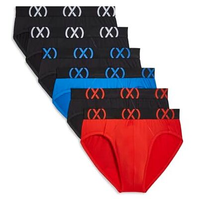2(X)IST )IST Herren (X) Sport 6er-Pack No Show Slip, 2-Black/Black-Blue Wb/Power Blue/Black-Fiery Red Wb/Fiery Red-Black Wb, Large 2(X)IST )IST Herren (X) Sport 6er-Pack No Show Slip, 2-Black/Black-Blue Wb/Power Blue/Black-Fiery Red Wb/Fiery Red-Black Wb, Large