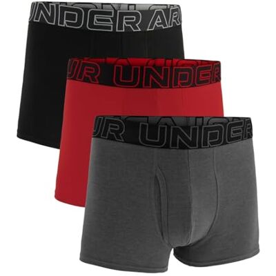 Under Armour Herren Boxershorts aus Performance-Baumwolle im 3er-Pack, 8 cm Beinlänge – atmungsaktiv, feuchtigkeitsableitend, weiches Tragegefühl, ganztägiger Komfort Under Armour Herren Boxershorts aus Performance-Baumwolle im 3er-Pack, 8 cm Beinlänge – atmungsaktiv, feuchtigkeitsableitend, weiches Tragegefühl, ganztägiger Komfort