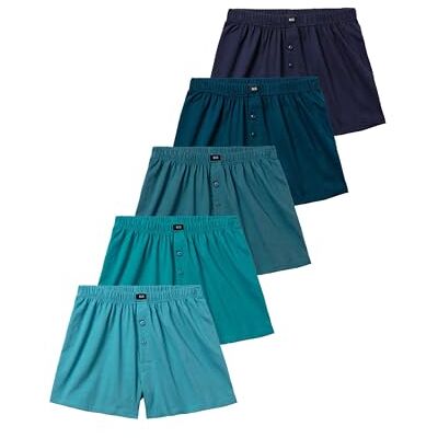 H.I.S Herren Weiter Boxer Baumwoll-Mix, Weich, elastisch & formstabil, Komfortbund, Weiter Schnitt mit Eingriff & Knopfleiste H.I.S Herren Weiter Boxer Baumwoll-Mix, Weich, elastisch & formstabil, Komfortbund, Weiter Schnitt mit Eingriff & Knopfleiste