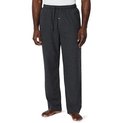 Amazon Herren Atmungsaktive Flanell-Pyjamahose (Erhältlich In Groß Und Schwer), Dunkelgrau Meliert, XXL Amazon Herren Atmungsaktive Flanell-Pyjamahose (Erhältlich In Groß Und Schwer), Dunkelgrau Meliert, XXL