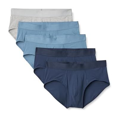 Amazon Herren Slip Aus Superweichem Modalstoff, 5er-Pack, Kalkgrau/Marineblau/Tiefblau, XXL Amazon Herren Slip Aus Superweichem Modalstoff, 5er-Pack, Kalkgrau/Marineblau/Tiefblau, XXL