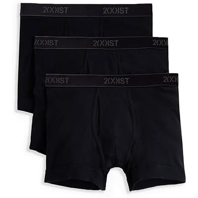 2(X)IST )ist)IST Herren-Boxershorts, Baumwolle, 3er-Pack Schwarz Large 2(X)IST )ist)IST Herren-Boxershorts, Baumwolle, 3er-Pack Schwarz Large
