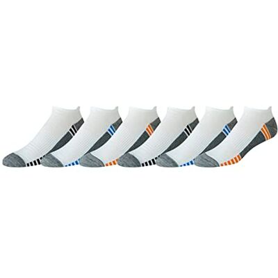 Amazon Herren Kurze No-Show-Socken – Performancebereich, bequeme Polsterung, athletisch, 6 Paar, Weiß, 41-45 Amazon Herren Kurze No-Show-Socken – Performancebereich, bequeme Polsterung, athletisch, 6 Paar, Weiß, 41-45