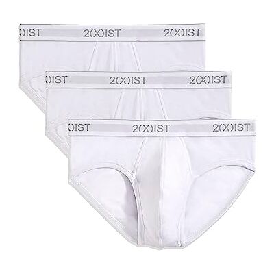 2(X)IST 2(x) istIST Herren Essential Cotton No Show Slip 3er-Pack, Weißes neues Logo, Large 2(X)IST 2(x) istIST Herren Essential Cotton No Show Slip 3er-Pack, Weißes neues Logo, Large