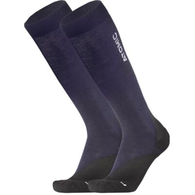 Atomic Compression Ski-Socken in Deep Ocean Größe 35-38 Warme Skisocken mit Polsterung Unisex Kompressions-Strümpfe mit nahtloser Zehenbox Skistrümpfe aus Merinowolle, Polyester & Nylon Atomic Compression Ski-Socken in Deep Ocean Größe 35-38 Warme Skisocken mit Polsterung Unisex Kompressions-Strümpfe mit nahtloser Zehenbox Skistrümpfe aus Merinowolle, Polyester & Nylon