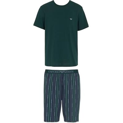 Giorgio Armani Klassischer Herren-Pyjama, Grün, Größe M, grün, M Giorgio Armani Klassischer Herren-Pyjama, Grün, Größe M, grün, M