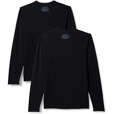 Amazon Herren-Unterhemd aus superweichem Modal, langärmelig, Schwarz, Größe XL Amazon Herren-Unterhemd aus superweichem Modal, langärmelig, Schwarz, Größe XL