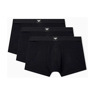 Giorgio Armani Men's Essential LOGOLABEL 3-Pack Trunk Black XXL Giorgio Armani Men's Essential LOGOLABEL 3-Pack Trunk Black XXL
