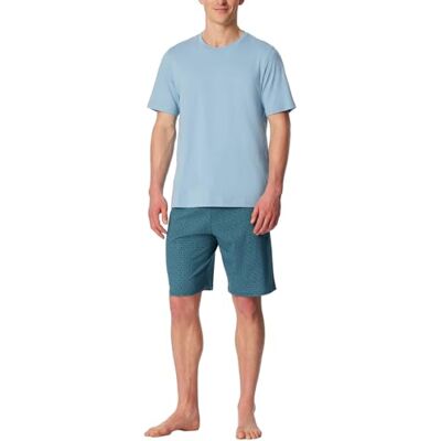 Schiesser Herren Schlafanzug kurz Rundhals Nightwear Set Schiesser Herren Schlafanzug kurz Rundhals Nightwear Set