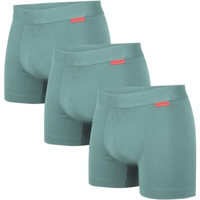Undiemeister Modal Boxershorts Herren Bio-Baumwolle Atmungsaktive Unterhosen Männer, maximal nahtlos ohne kratzendes Etikett, temperaturregulierend, TENCEL Unterwäsche Undiemeister Modal Boxershorts Herren Bio-Baumwolle Atmungsaktive Unterhosen Männer, maximal nahtlos ohne kratzendes Etikett, temperaturregulierend, TENCEL Unterwäsche