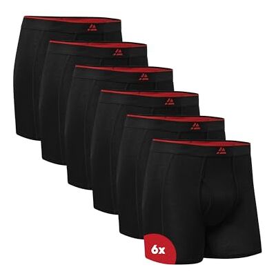 DANISH ENDURANCE Bambus Boxershorts Herren, Mit Eingriff, 3er & 6er Pack Bambus Boxershorts mit Eingriff, Geruchshemmend & Atmungsaktiv, Scheuerfrei, für Alltag, Arbeit & Reisen DANISH ENDURANCE Bambus Boxershorts Herren, Mit Eingriff, 3er & 6er Pack Bambus Boxershorts mit Eingriff, Geruchshemmend & Atmungsaktiv, Scheuerfrei, für Alltag, Arbeit & Reisen