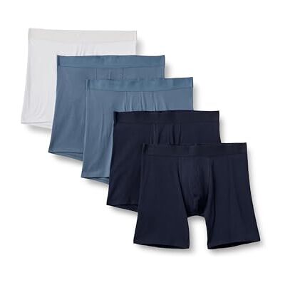 Amazon Herren Boxershorts aus Baumwolljersey, 5er Pack Amazon Herren Boxershorts aus Baumwolljersey, 5er Pack