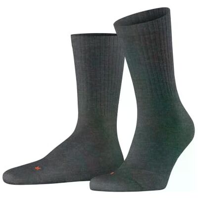 FALKE Unisex Socken Run Rib Crew U So Baumwolle Funktionsmaterial einfarbig 1 Paar, Grau Dark Grey 3970, 44-45 FALKE Unisex Socken Run Rib Crew U So Baumwolle Funktionsmaterial einfarbig 1 Paar, Grau Dark Grey 3970, 44-45