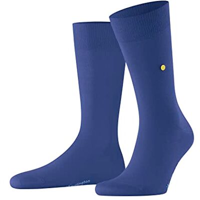 Burlington Herren Socken Lord M So Baumwolle einfarbig 1 Paar, Blau Deep Blue 6046, 46-50 Burlington Herren Socken Lord M So Baumwolle einfarbig 1 Paar, Blau Deep Blue 6046, 46-50