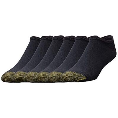 Gold Toe Herren 656f Cotton No Show Athletic Socks, 6 Pairs Freizeit Socken, Schwarz, XL EU Gold Toe Herren 656f Cotton No Show Athletic Socks, 6 Pairs Freizeit Socken, Schwarz, XL EU