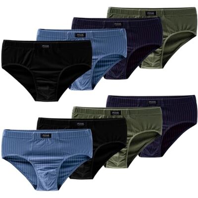 Pesail Herren Slips 10er Pack aus Baumwolle, M-10XL, Bequeme Briefs Unterwäsche, ohne kratzenden Zettel Pesail Herren Slips 10er Pack aus Baumwolle, M-10XL, Bequeme Briefs Unterwäsche, ohne kratzenden Zettel