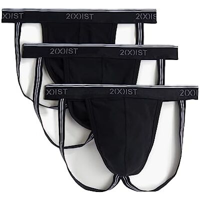 2(X)IST 2(x) istISTistIST Herren Jock Strap Baumwolle Stretch 3er Pack, Schwarz/Schwarz/Schwarz, X-Large 2(X)IST 2(x) istISTistIST Herren Jock Strap Baumwolle Stretch 3er Pack, Schwarz/Schwarz/Schwarz, X-Large