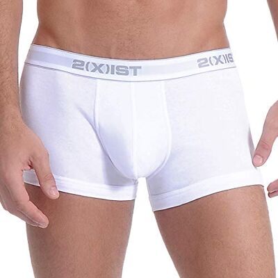 2(X)IST )IST)ist)IST Herren Essential Cotton No Show Trunk 3er-Pack, weiß, S 2(X)IST )IST)ist)IST Herren Essential Cotton No Show Trunk 3er-Pack, weiß, S