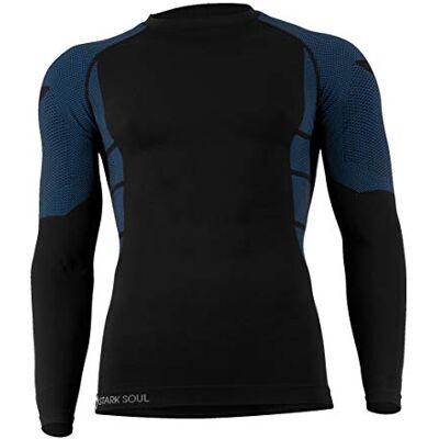 Stark Soul Herren Sport Thermoshirt - Langarm - Schwarz, Blau Stark Soul Herren Sport Thermoshirt - Langarm - Schwarz, Blau