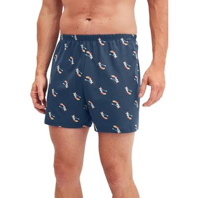 CALIDA Prints Boxershorts Herren Dark Denim 56 CALIDA Prints Boxershorts Herren Dark Denim 56