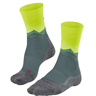 FALKE Herren Wandersocken TK2 Explore Crest M So Wolle Funktionsmaterial antiblasen dick 1 Paar, Grau Steel Grey 3583, 46-48 FALKE Herren Wandersocken TK2 Explore Crest M So Wolle Funktionsmaterial antiblasen dick 1 Paar, Grau Steel Grey 3583, 46-48