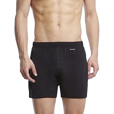 2(X)IST )IST)ist)IST Herren-Boxershorts aus Pima-Baumwolle, gestrickt, Schwarz, S 2(X)IST )IST)ist)IST Herren-Boxershorts aus Pima-Baumwolle, gestrickt, Schwarz, S
