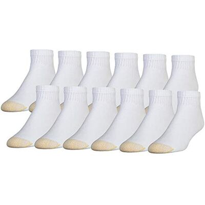 Gold Toe Herren 656p Cotton Quarter Athletic, Multipairs Lässige Socken, Weiß (12 Paar), 12-16 (12er Pack) Gold Toe Herren 656p Cotton Quarter Athletic, Multipairs Lässige Socken, Weiß (12 Paar), 12-16 (12er Pack)
