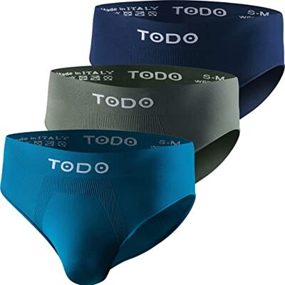 TODO Elastisch Sport Herren Slip (3er Pack) Atmungsaktiv Sportunterwäsche, Unterhosen Männer Slip ohne Scheuern (Gr. S-3XL) TODO Elastisch Sport Herren Slip (3er Pack) Atmungsaktiv Sportunterwäsche, Unterhosen Männer Slip ohne Scheuern (Gr. S-3XL)