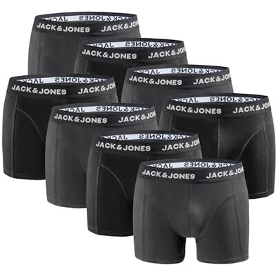 JACK & JONES Herren JACPUT Trunks 8 Pack 12259926 Normale Passform, einfarbig, lässig, maximale Temperatur 40 °C JACK & JONES Herren JACPUT Trunks 8 Pack 12259926 Normale Passform, einfarbig, lässig, maximale Temperatur 40 °C