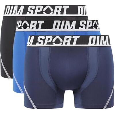 DIM Men's Sport Micro Thermomegulation Boxer Briefs (Pack of 3) DIM Men's Sport Micro Thermomegulation Boxer Briefs (Pack of 3)