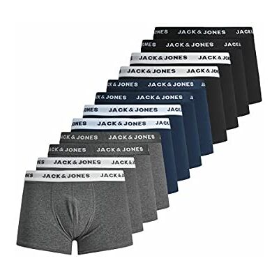 JACK & JONES Herren Jacsolid Trunks 12 Packs Boxershorts JACK & JONES Herren Jacsolid Trunks 12 Packs Boxershorts
