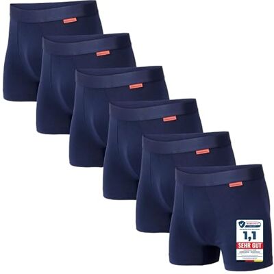 Undiemeister Modal Boxershorts Herren Bio-Baumwolle Atmungsaktive Unterhosen Männer, maximal nahtlos ohne kratzendes Etikett, temperaturregulierend, TENCEL Unterwäsche Undiemeister Modal Boxershorts Herren Bio-Baumwolle Atmungsaktive Unterhosen Männer, maximal nahtlos ohne kratzendes Etikett, temperaturregulierend, TENCEL Unterwäsche