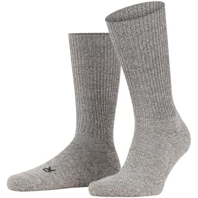 FALKE Unisex Socken Walkie Ergo U So Wolle Funktionsmaterial einfarbig 1 Paar, Grau Graphite Melange 3060, 37-38 FALKE Unisex Socken Walkie Ergo U So Wolle Funktionsmaterial einfarbig 1 Paar, Grau Graphite Melange 3060, 37-38