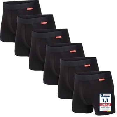 Undiemeister Modal Boxershorts Herren Bio-Baumwolle Atmungsaktive Unterhosen Männer, maximal nahtlos ohne kratzendes Etikett, temperaturregulierend, TENCEL Unterwäsche Undiemeister Modal Boxershorts Herren Bio-Baumwolle Atmungsaktive Unterhosen Männer, maximal nahtlos ohne kratzendes Etikett, temperaturregulierend, TENCEL Unterwäsche