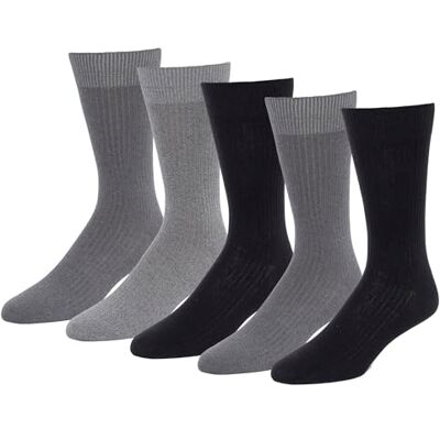 Amazon Herren Bequeme Gemusterte Anzugsocken, 5 Paar, Grau/Kohlegrau/Schwarz, 46-48 Amazon Herren Bequeme Gemusterte Anzugsocken, 5 Paar, Grau/Kohlegrau/Schwarz, 46-48