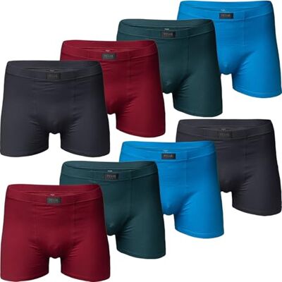 Pesail Herren Boxershorts Baumwolle, Retroshorts ohne kratzendes Etikett Enganliegender Schnitt mit Standardlänge, Größen M bis 10XL, Vierer- und Achterpack, viele Mixvarianten Pesail Herren Boxershorts Baumwolle, Retroshorts ohne kratzendes Etikett Enganliegender Schnitt mit Standardlänge, Größen M bis 10XL, Vierer- und Achterpack, viele Mixvarianten