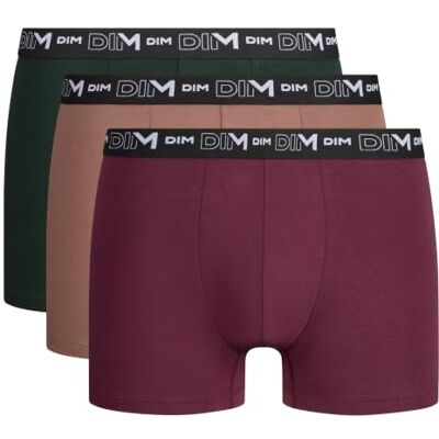 DIM Herren Boxer 3er Pack Atmungsaktive Stretch-Baumwolle Optimaler Halt Ohne Etikett DIM Herren Boxer 3er Pack Atmungsaktive Stretch-Baumwolle Optimaler Halt Ohne Etikett