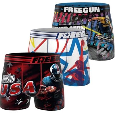 FREEGUN Herren Retroshorts (3er Pack) FREEGUN Herren Retroshorts (3er Pack)