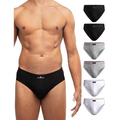 DANISH ENDURANCE 6er Pack Herren Slips, Klassischer Slip aus Baumwolle Klassischer Slip aus Baumwolle, Weich, Atmungsaktiv & mit Stretch für Alltag und Sport, Herren Unterwäsche DANISH ENDURANCE 6er Pack Herren Slips, Klassischer Slip aus Baumwolle Klassischer Slip aus Baumwolle, Weich, Atmungsaktiv & mit Stretch für Alltag und Sport, Herren Unterwäsche