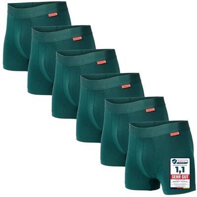 Undiemeister Modal Boxershorts Herren Bio-Baumwolle Atmungsaktive Unterhosen Männer, maximal nahtlos ohne kratzendes Etikett, temperaturregulierend, TENCEL Unterwäsche Undiemeister Modal Boxershorts Herren Bio-Baumwolle Atmungsaktive Unterhosen Männer, maximal nahtlos ohne kratzendes Etikett, temperaturregulierend, TENCEL Unterwäsche